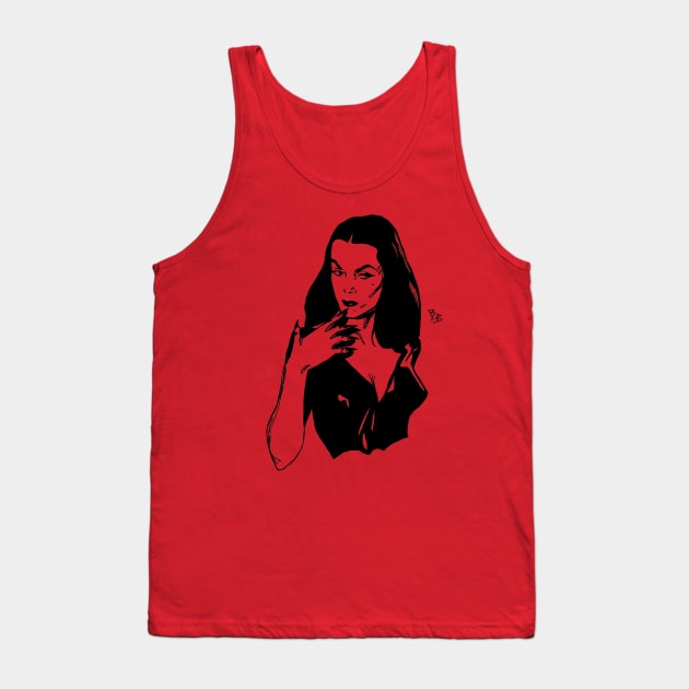 Vampira No.2 Tank Top by TheBakedBanshee